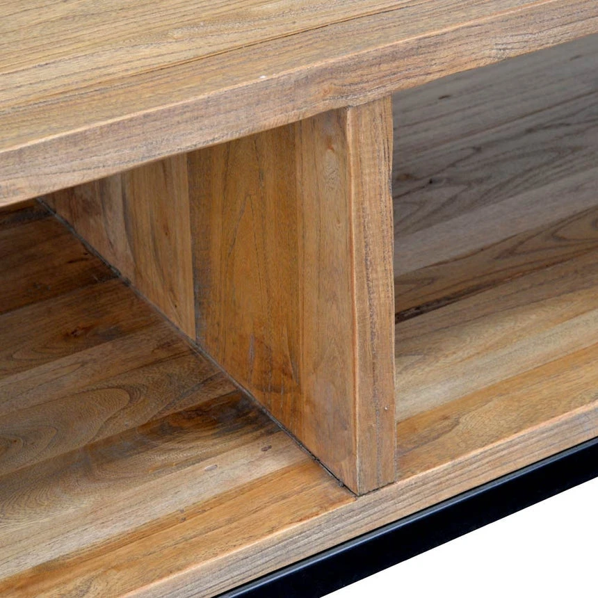 2.2m Reclaimed TV Entertainment Unit 4 2.2m Reclaimed TV Entertainment Unit - Image 4