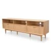 Scandinavian 180cm TV Entertainment Unit With 3 Drawers - Natural