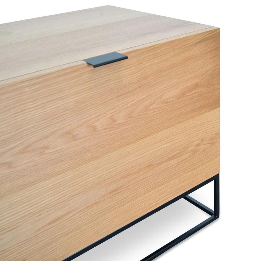 180cm Entertainment TV Unit - Natural Oak - Image 8