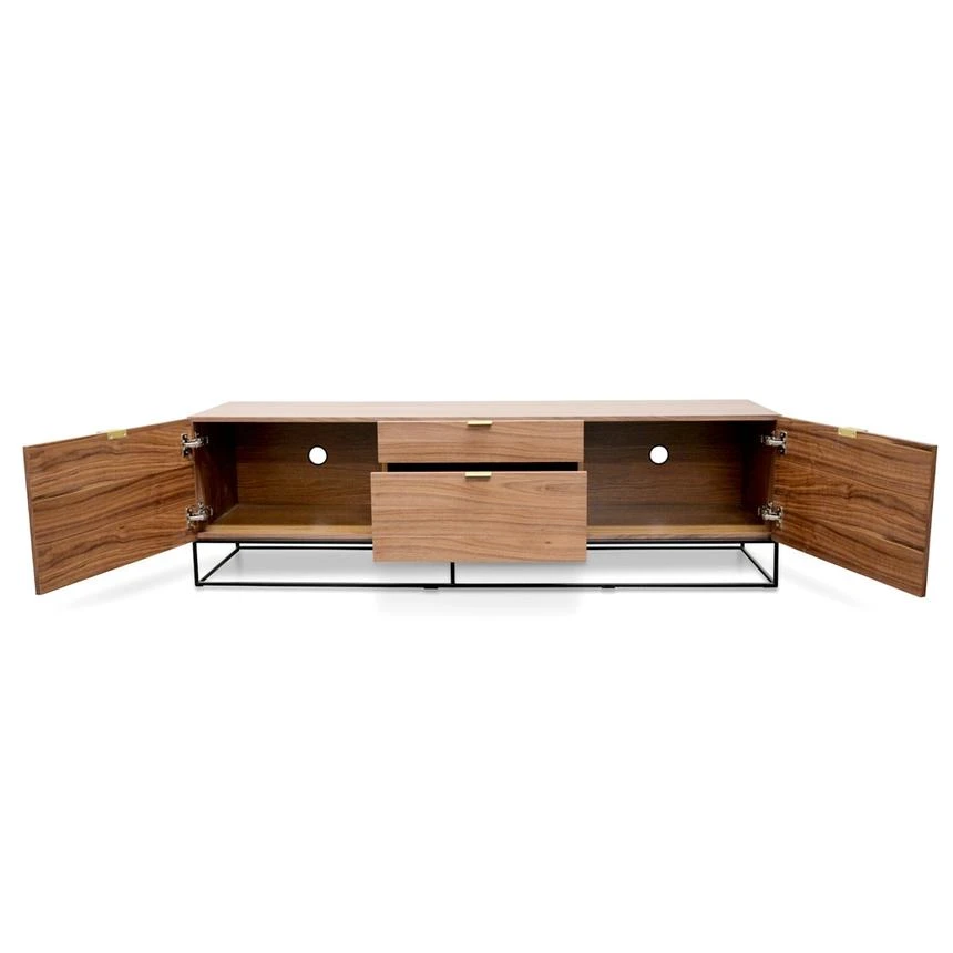 180cm Entertainment TV Unit - Walnut - Image 3