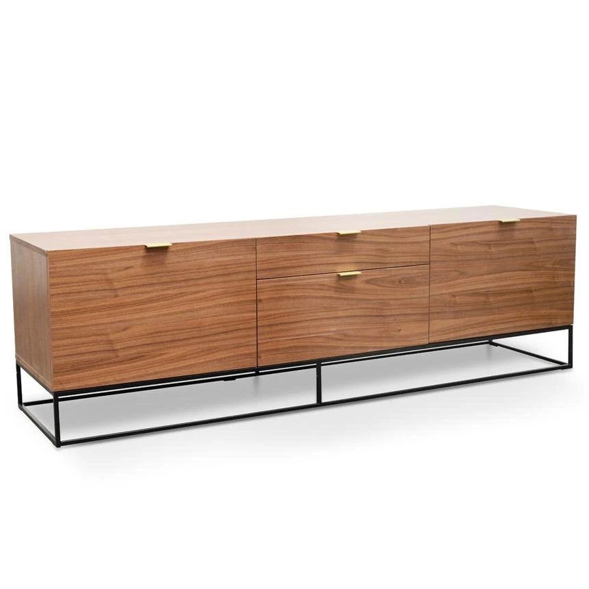 180cm Entertainment TV Unit - Walnut - Image 2