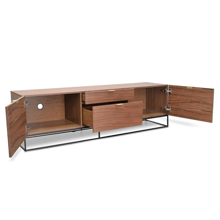180cm Entertainment TV Unit - Walnut - Image 4