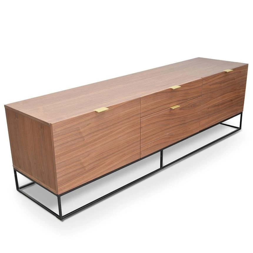 180cm Entertainment TV Unit - Walnut - Image 5