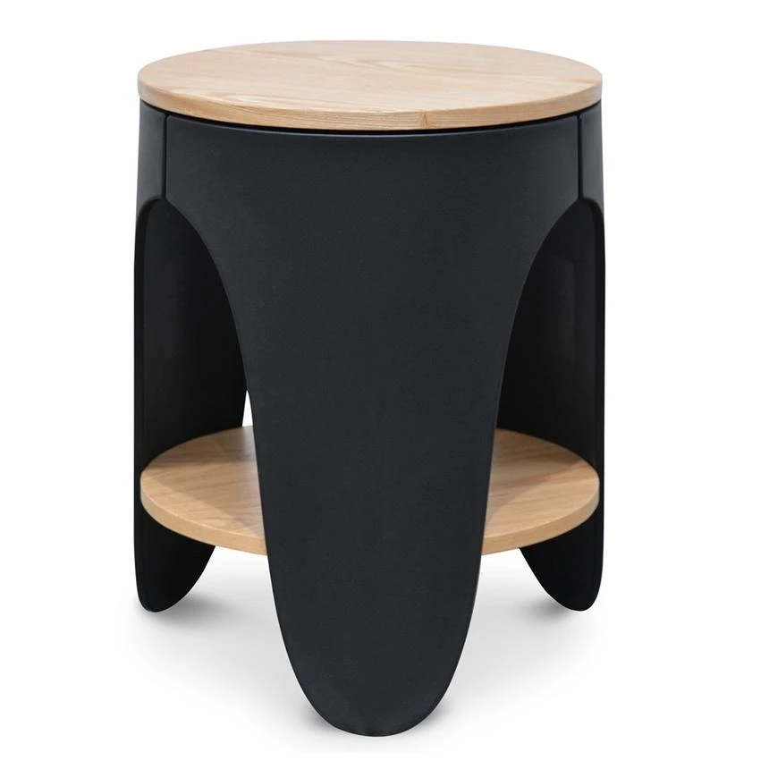 Side Table - Natural - Black 2 Side Table - Natural - Black - Image 2