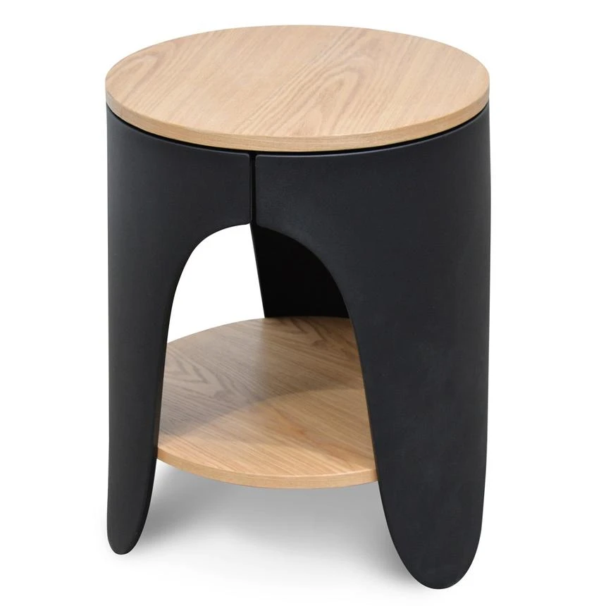 Side Table - Natural - Black 1 Side Table - Natural - Black