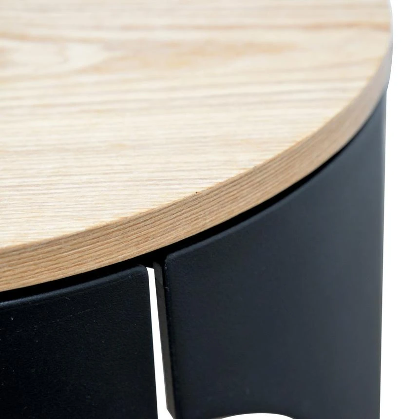 Side Table - Natural - Black 9 Side Table - Natural - Black - Image 9
