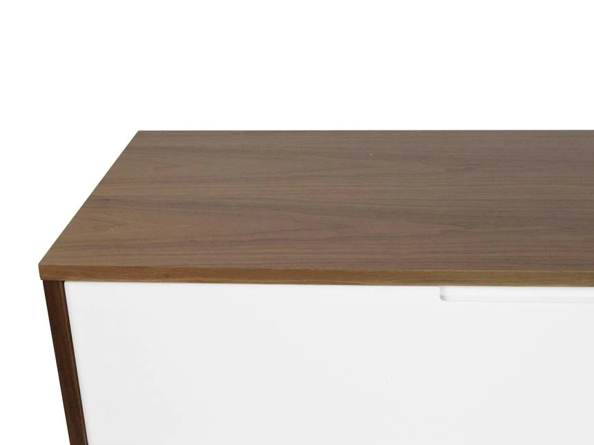 2.1m Scandinavian Lowline TV Entertainment Unit - Walnut - Image 7