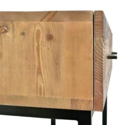 1.2m Reclaimed Pine Console Table - Black Base -Calibre Furniture Sales Store dt2327 ni 10 860x 797562af 1dcd 47bc 8cc4 bdff8b0c2b6e