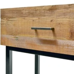 1.2m Reclaimed Pine Console Table - Black Base -Calibre Furniture Sales Store dt2327 ni 9 860x 91297440 b2be 4775 8766 726938086e3c