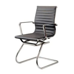 PU Leather Office Chair - Black