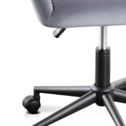 Charcoal Velvet Office Chair - Black Base -Calibre Furniture Sales Store enoch charcoal velvet office chair black base OC6196 LF 6 860x 4e22aa74 fc18 4bb0 b605 f8bad98d9a13