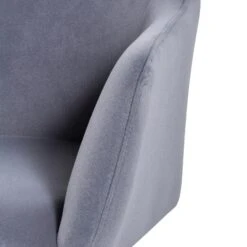 Charcoal Velvet Office Chair - Black Base -Calibre Furniture Sales Store enoch charcoal velvet office chair black base OC6196 LF 9 860x 79debdce 826b 41a1 84a2 5bac4a956f38