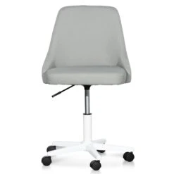 Grey Fabric Office Chair - Black Base