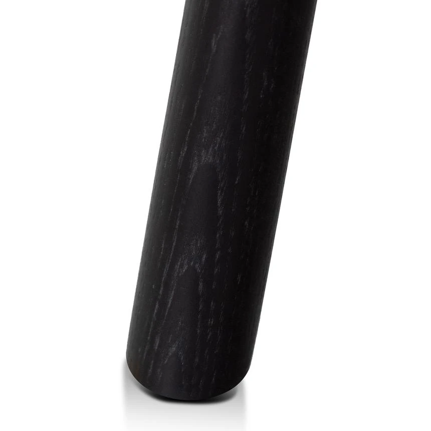 110cm Marble Coffee Table - Black Base - Image 4