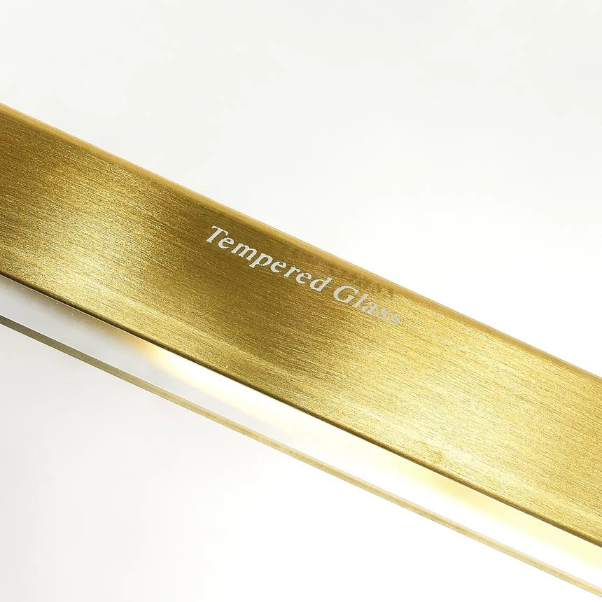 1.2m Glass Console Table - Gold Base 2 1.2m Glass Console Table - Gold Base - Image 2