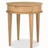 Scandinavian Lamp Side Table With Drawers - Natural