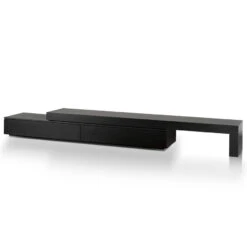 Extendable Entertainment TV Unit - Black Oak