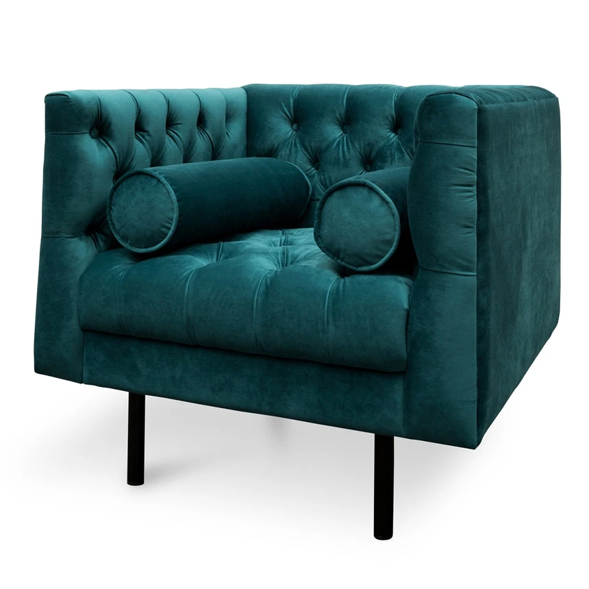 Armchair - Teal Green - Image 8