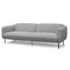 3 Seater Sofa - Light Spec Grey Fabric