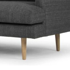 3 Seater With Right Chaise - Metal Grey -Calibre Furniture Sales Store md 1490 3s chaise lhf venga 017 antrazite natural oak legs leg 860x 80b60c4d 491d 42d8 89b4 fd0606304019