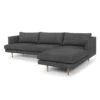 3 Seater With Right Chaise - Metal Grey