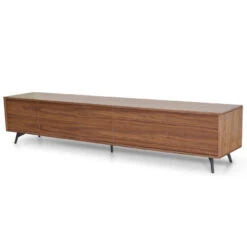 2.4m TV Entertainment Unit - Walnut