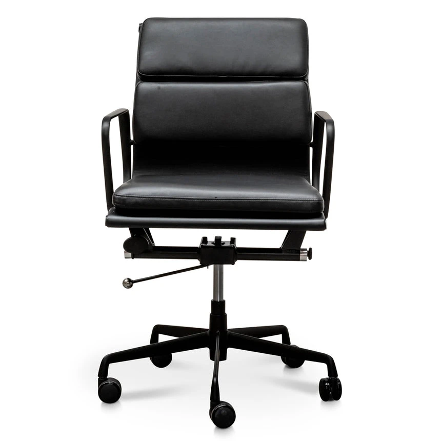 Low Back Office Chair - Full Black - Image 2