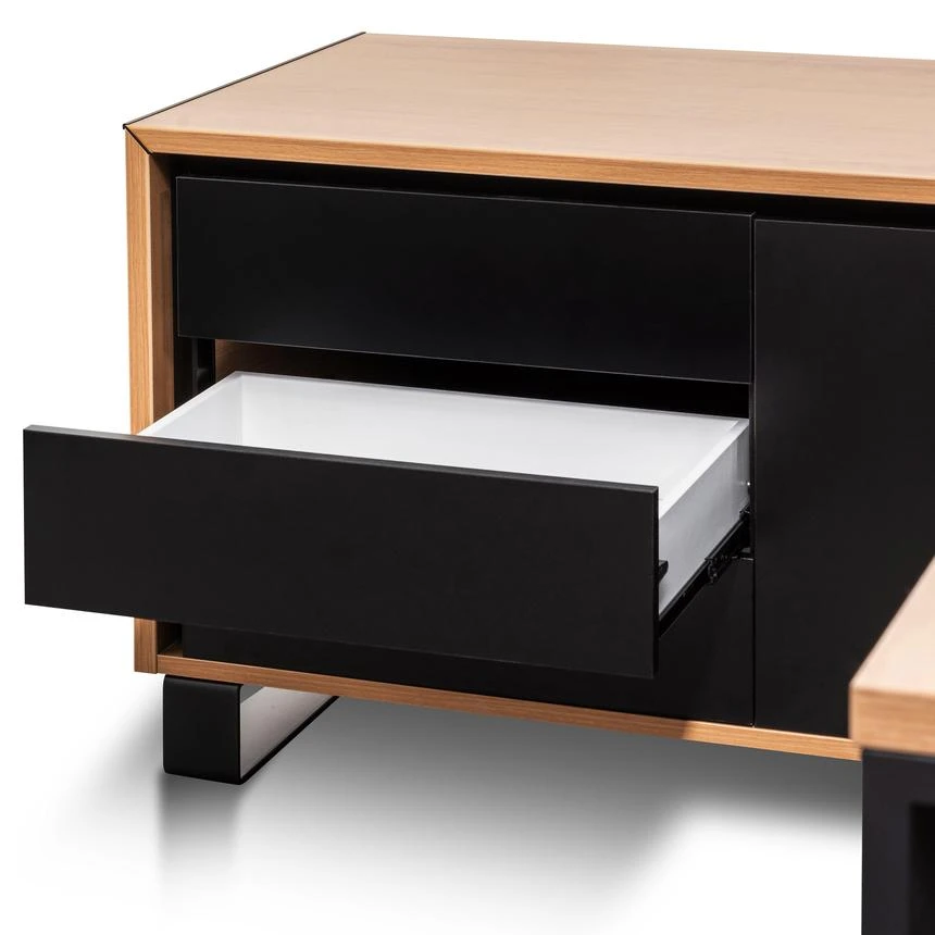 2.3m Left Return Office Desk - Natural - Image 6