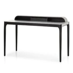 Wooden Home Office Desk - Black