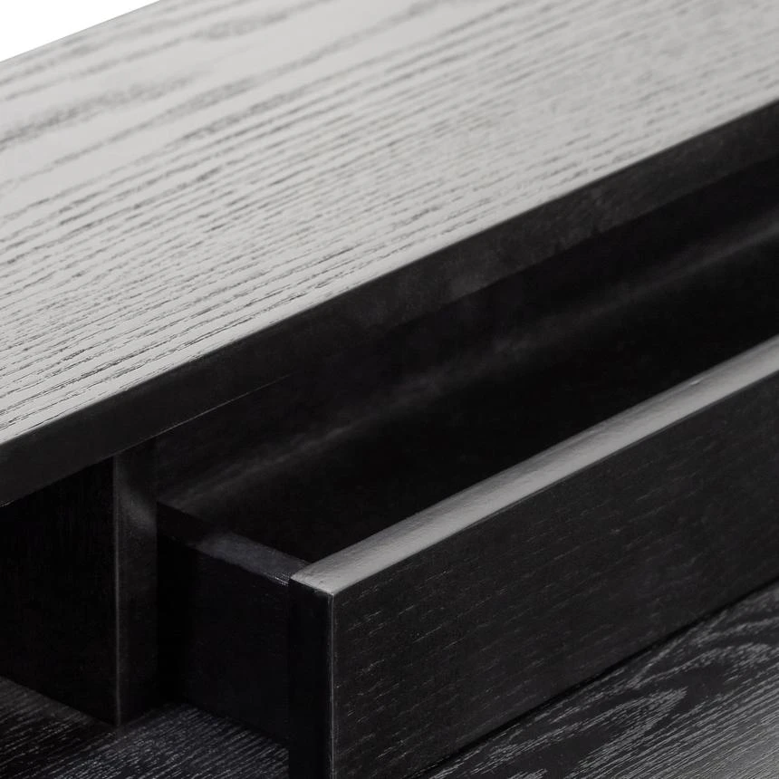 Wooden Home Office Desk - Black - Image 9