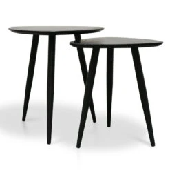Set Of Side Table - Black -Calibre Furniture Sales Store st2410 kd 5 860x 42d84fcc 5df1 4b67 94aa a1e1899544a9