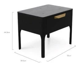 Bedside Table - Black Veneer -Calibre Furniture Sales Store st2809 cn dimensions 860x 5e765488 f5d3 458e 9ece 4dea02c493d9