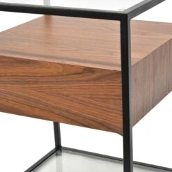Scandinavian Side Table - Walnut -Calibre Furniture Sales Store st311wal ig dixson scandinavian side table walnut 2 860x c7bac73d f9cd 4ee7 a11f 523225660399