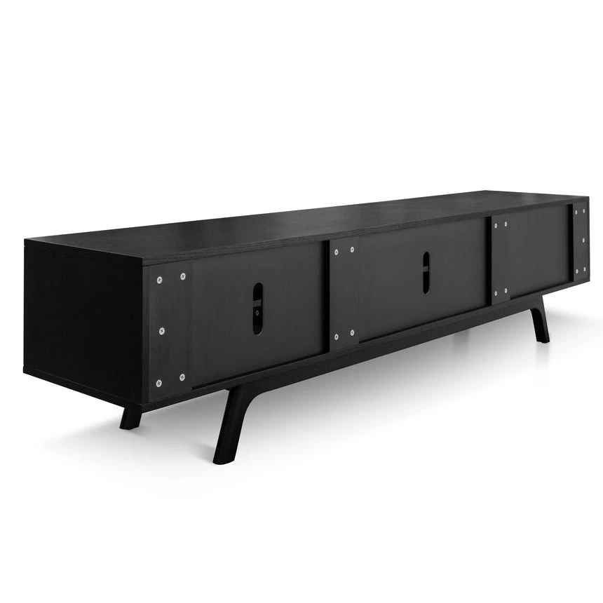 2.1m TV Unit - Full Black 9 2.1m TV Unit - Full Black - Image 9