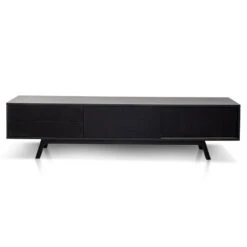 2.1m TV Unit - Full Black