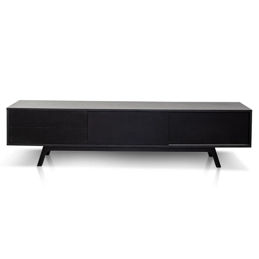 2.1m TV Unit - Full Black 1 2.1m TV Unit - Full Black