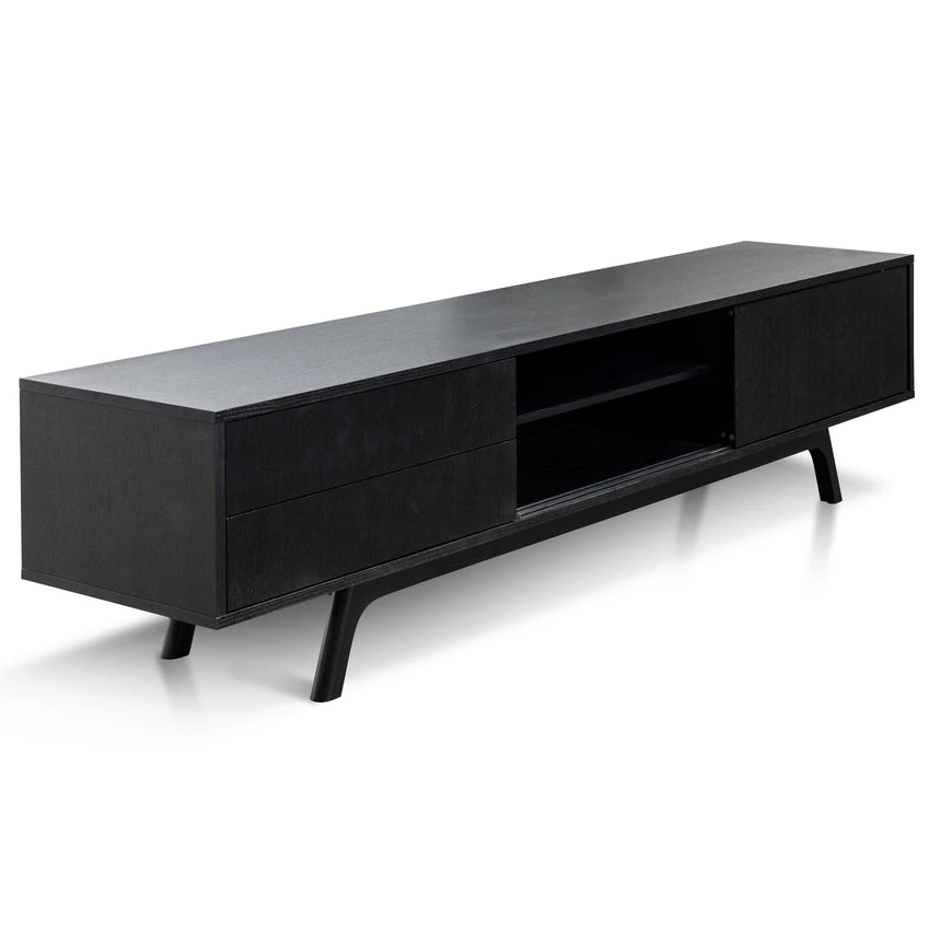 2.1m TV Unit - Full Black 5 2.1m TV Unit - Full Black - Image 5