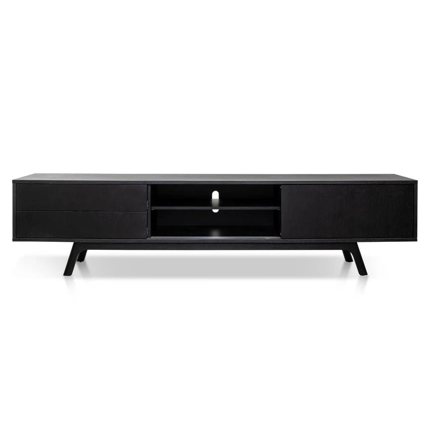 2.1m TV Unit - Full Black 8 2.1m TV Unit - Full Black - Image 8